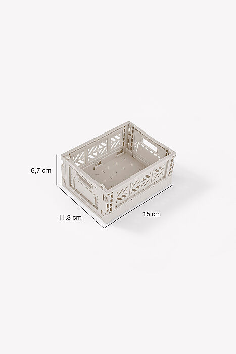 Aykasa 15117 Micro Box Light Gray Katlanabilir Kasa 4'lü Paket - 4