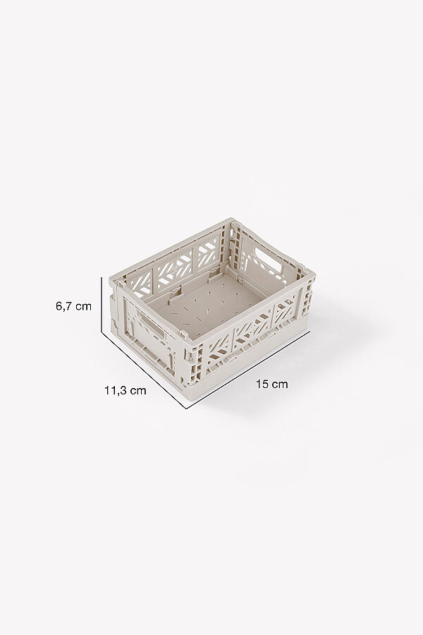 Aykasa 15117 Micro Box Light Gray Katlanabilir Kasa 4'lü Paket - 4