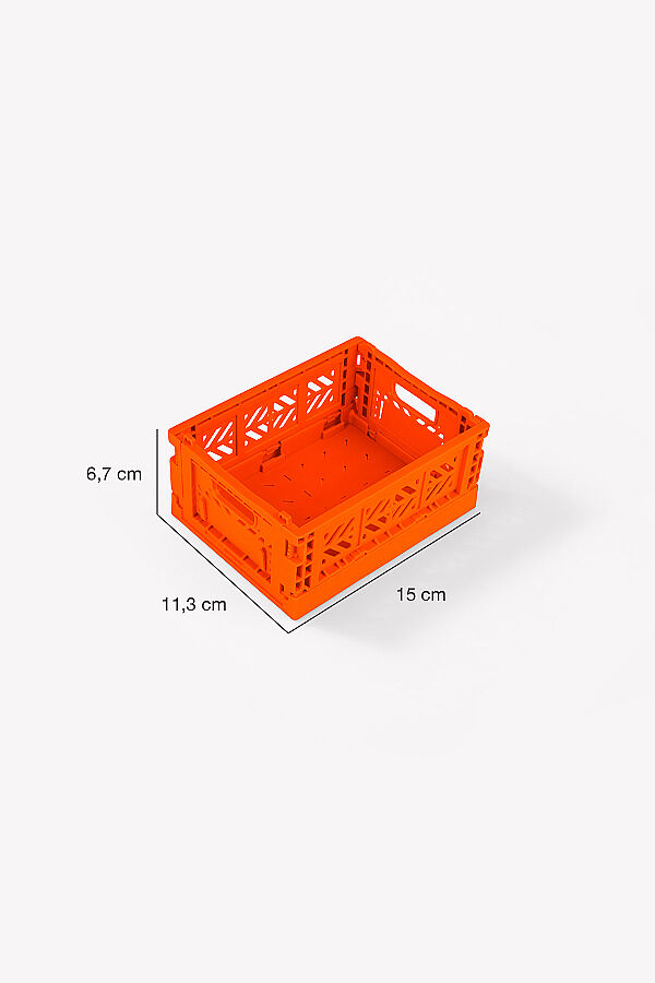 Aykasa 15117 Micro Box Orange Katlanabilir Kasa 4'lü Paket - 4