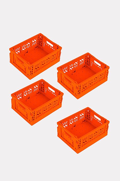 Aykasa 111506 Micro Box Orange Katlanabilir Kasa 4'lü Paket - 2