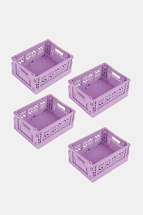 Aykasa 111506 Micro Box Orchid Katlanabilir Kasa 4'lü Paket - 2