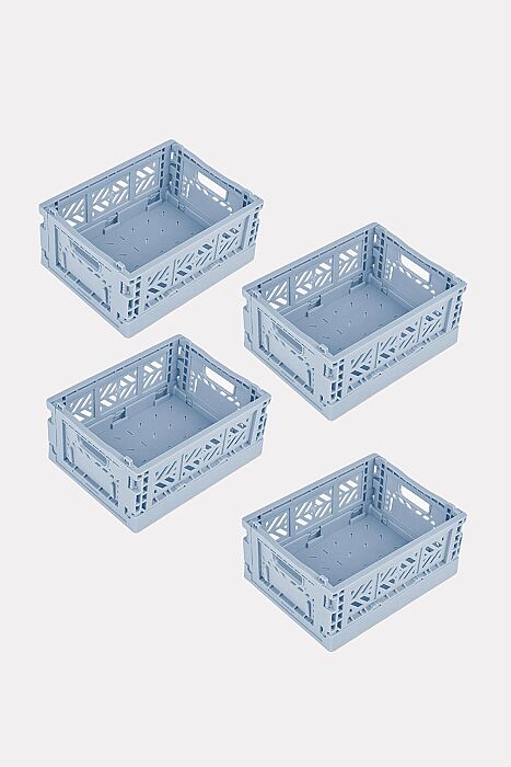 Aykasa 111506 Micro Box Pale Blue Katlanabilir Kasa 4'lü Paket - 2