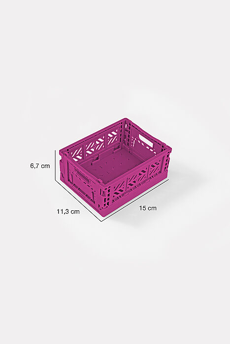 Aykasa 15117 Micro Box Purple Katlanabilir Kasa 4'lü Paket - 4