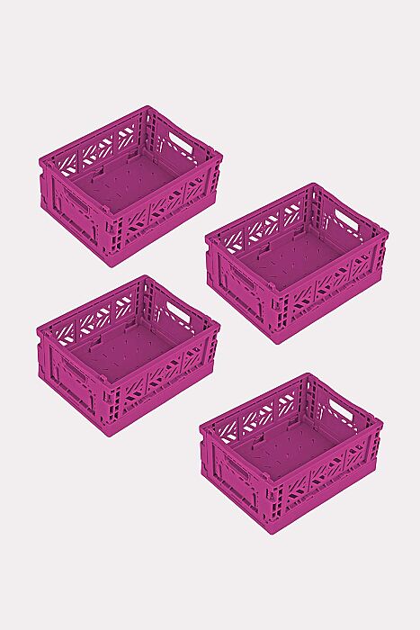Aykasa 111506 Micro Box Purple Katlanabilir Kasa 4'lü Paket - 2