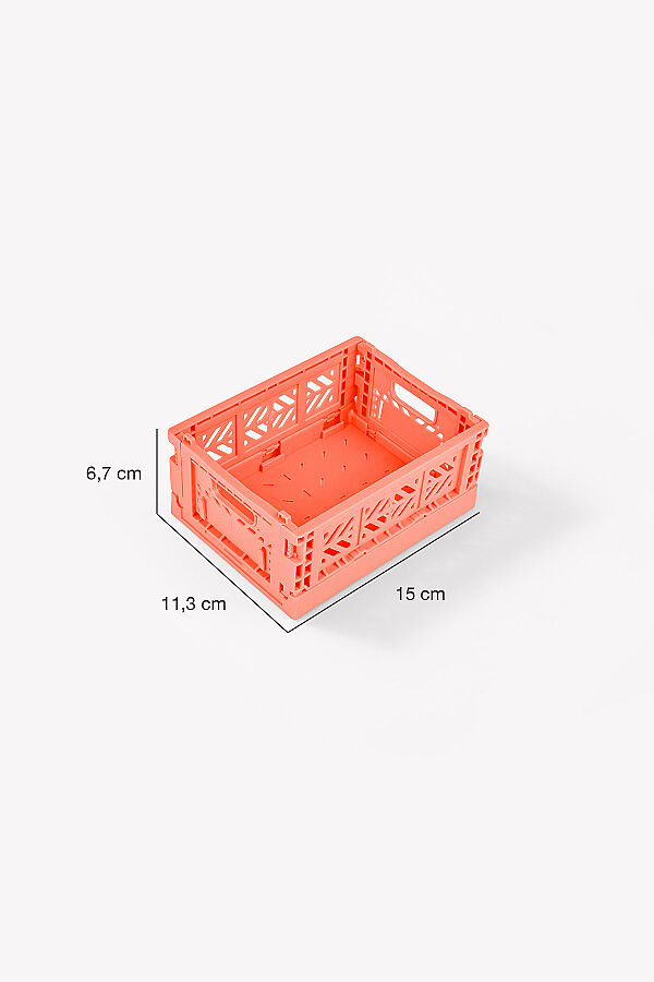  Aykasa 15117 Micro Box Salmon Pink Katlanabilir Kasa 4'lü Paket - 4
