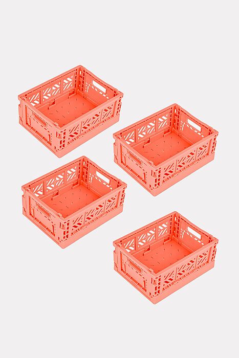  Aykasa 111506 Micro Box Salmon Pink Katlanabilir Kasa 4'lü Paket - 2