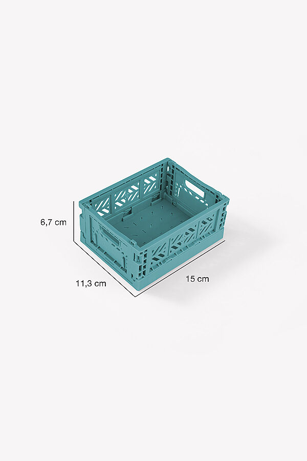 Aykasa 15117 Micro Box Teal Katlanabilir Kasa 4'lü Paket - 4