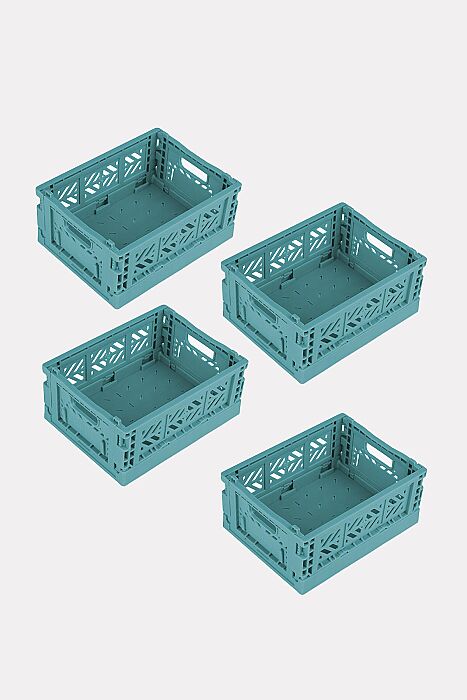 Aykasa 111506 Micro Box Teal Katlanabilir Kasa 4'lü Paket - 2