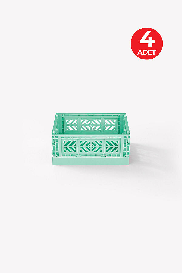Aykasa 15117 Micro Box Warm Mint Katlanabilir Kasa 4'lü Paket - 1