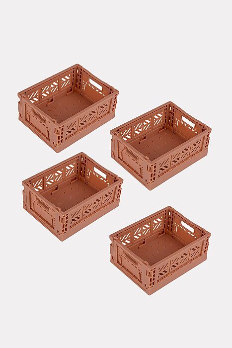 Aykasa 111506 Micro Box Warm Taupe Katlanabilir Kasa 4'lü Paket - 2