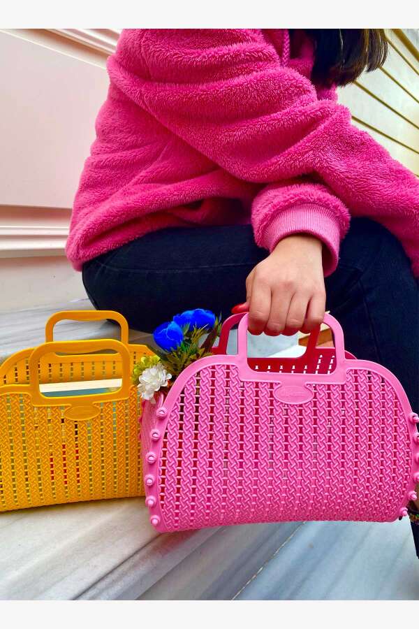 Aykasa 221026 Baby Pink Katlanabilir Plaj Çantası - 6