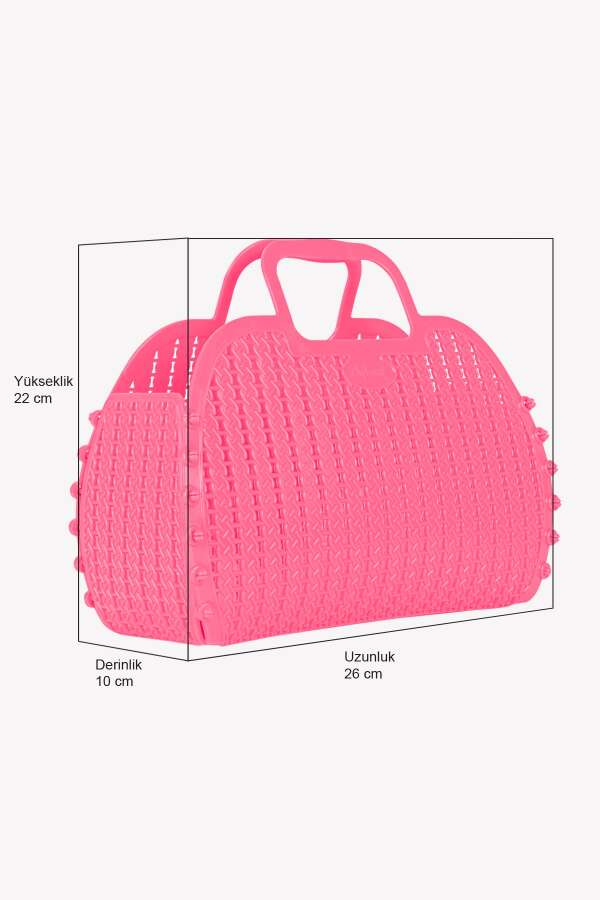 Aykasa 221026 Baby Pink Katlanabilir Plaj Çantası - 5