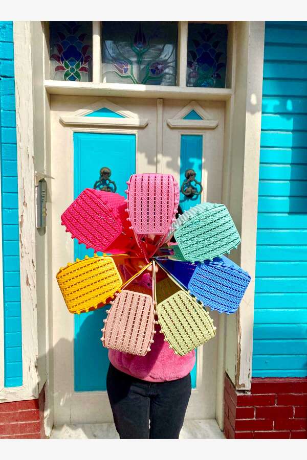 Aykasa 221026 Lime Cream Katlanabilir Plaj Çantası - 6