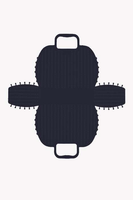 Aykasa 221026 Navy Katlanabilir Plaj Çantası - 3