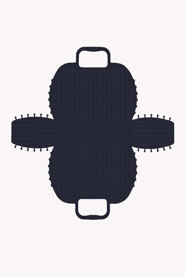 Aykasa 221026 Navy Katlanabilir Plaj Çantası - 3