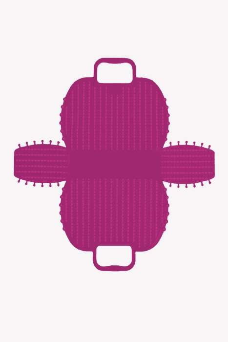 Aykasa 221026 Purple Katlanabilir Plaj Çantası - 4