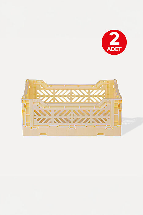 Aykasa 261710 Minibox Banana Katlanabilir Kasa 2'li Paket - 1