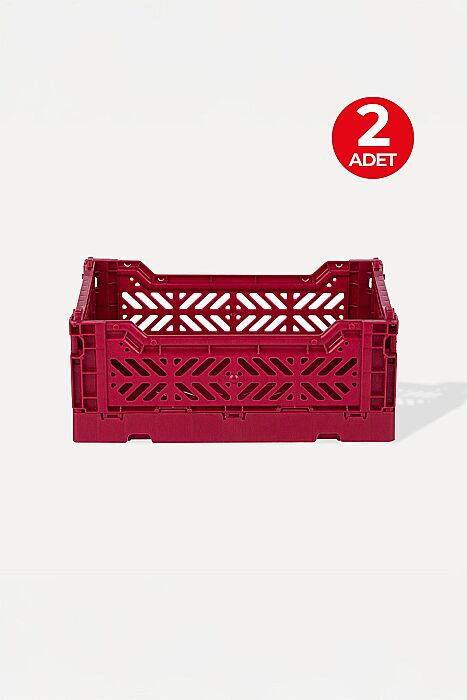 Aykasa 261710 Minibox Chilli Pepper Katlanabilir Kasa 2'li Paket - 1