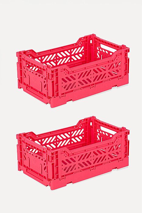 Aykasa 261710 Minibox Dark Pink Katlanabilir Kasa 2'li Paket - 2