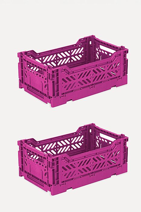 Aykasa 261710 Minibox Purple Katlanabilir Kasa 2'li Paket - 2