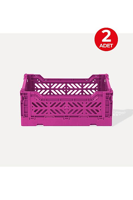 Aykasa 261710 Minibox Purple Katlanabilir Kasa 2'li Paket - 1