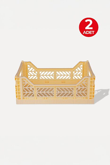 Aykasa 403014 Midibox Banana Katlanabilir Kasa 2'li Paket - AYKASA