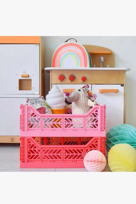 Aykasa 403014 Midibox Dark Pink Katlanabilir Kasa - 5