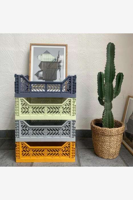 Aykasa 403014 Midibox Mustard Katlanabilir Kasa - 5