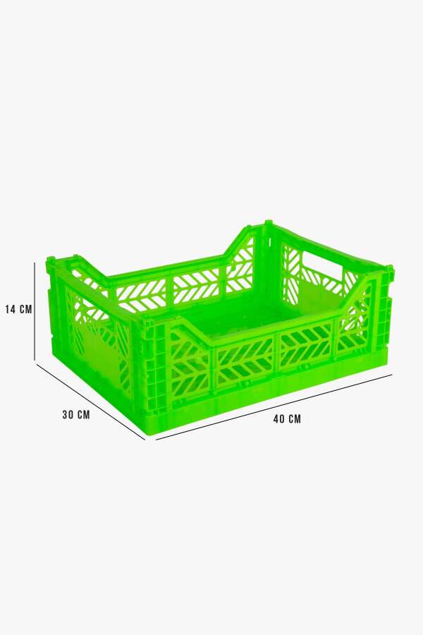 Aykasa 403014 Midibox Neon Green Katlanabilir Kasa - 4