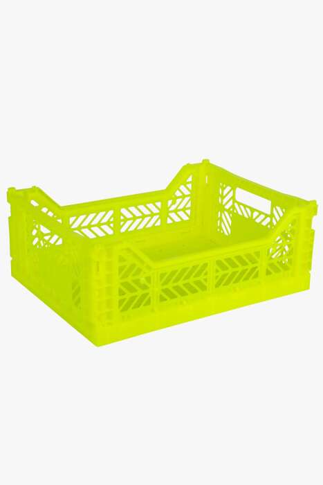Aykasa 403014 Midibox Neon Yellow Katlanabilir Kasa - AYKASA