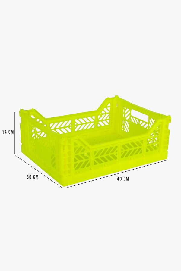 Aykasa 403014 Midibox Neon Yellow Katlanabilir Kasa - 4