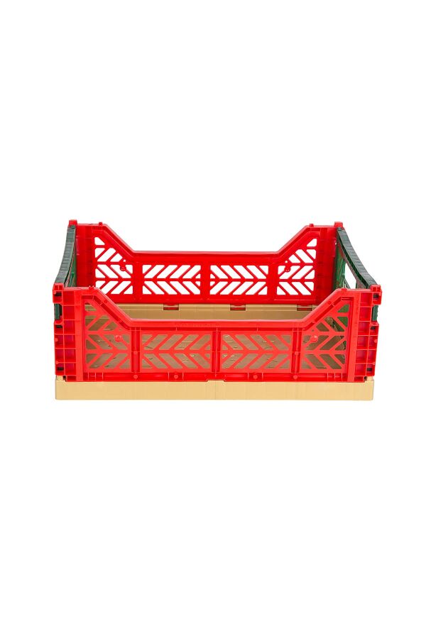 Aykasa 403014 Midibox Gold-Kırmızı-Yeşil Katlanabilir Kasa - 2