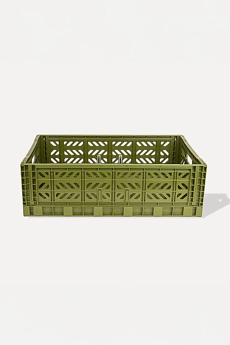 Aykasa 604018-M1 Maxibox Olive Katlanabilir Kasa - 1