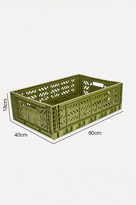 Aykasa 604018-M1 Maxibox Olive Katlanabilir Kasa - 4