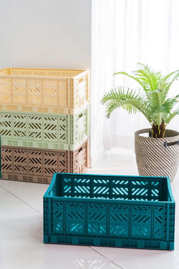 Aykasa 604022 Maxibox Peacock Green Katlanabilir Kasa - 5