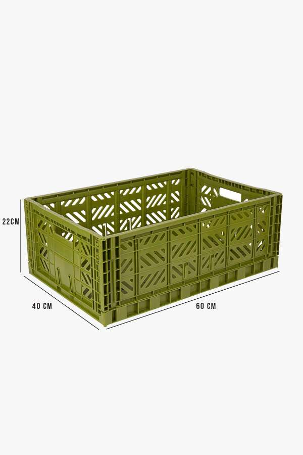 Aykasa 604022 Maxibox Olive Katlanabilir Kasa - 4