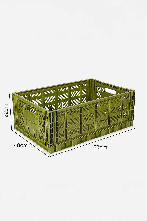 Aykasa 604022 Maxibox Olive Katlanabilir Kasa - 4
