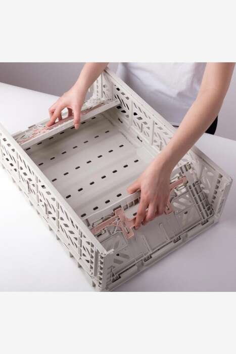 Aykasa 604018 Maxibox Konforlu Kilit Light Gray Katlanabilir Kasa - 3