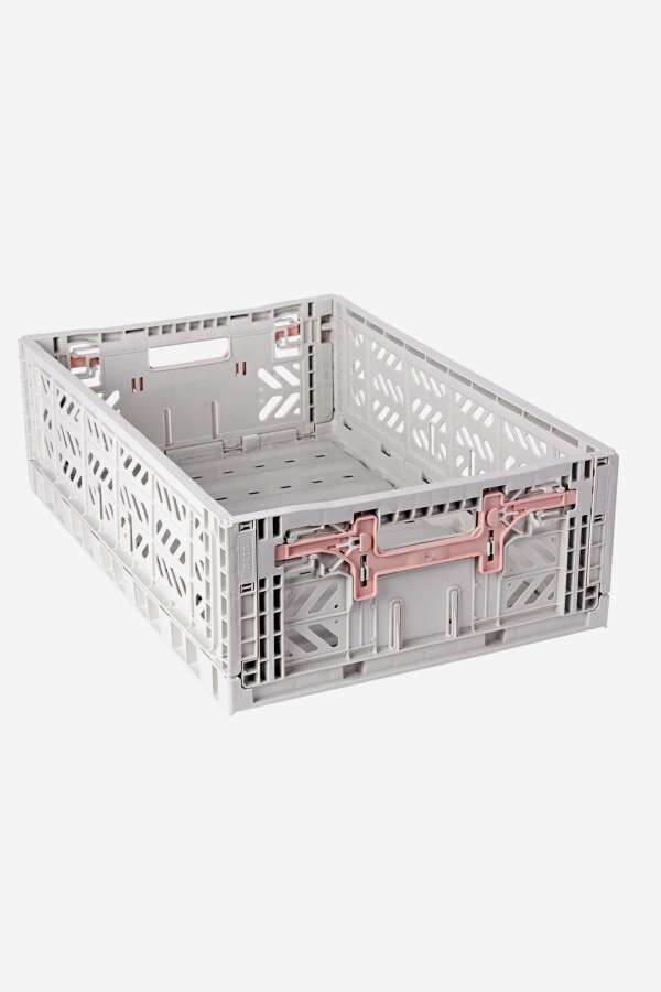 Aykasa 604018 Maxibox Konforlu Kilit Light Gray Katlanabilir Kasa - 1