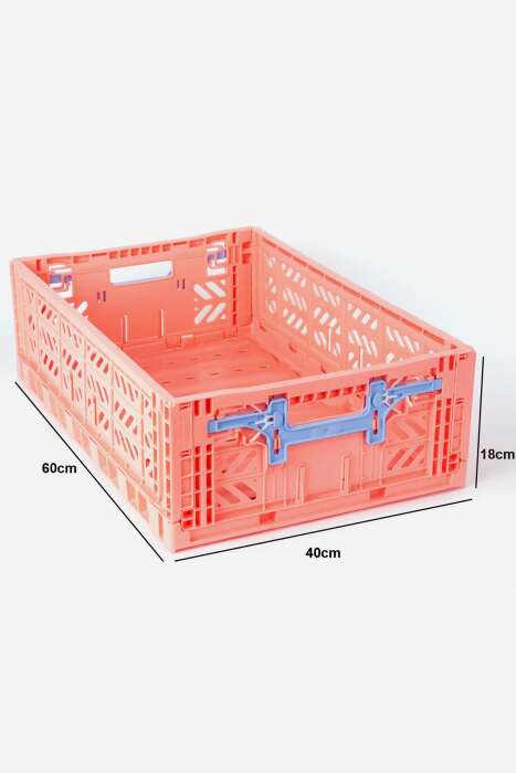 Aykasa 604018 Maxibox Konforlu Kilit Salmon Pink Katlanabilir Kasa - 4