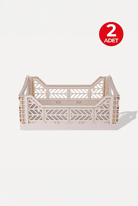Aykasa 403014 Midibox Coconut Milk Katlanabilir Kasa 2'li Paket - AYKASA