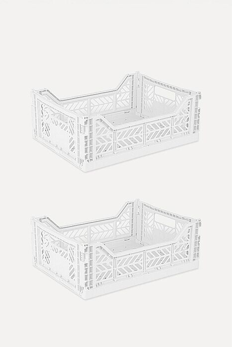 Aykasa 403014 Midibox White Katlanabilir Kasa 2'li Paket - AYKASA (1)