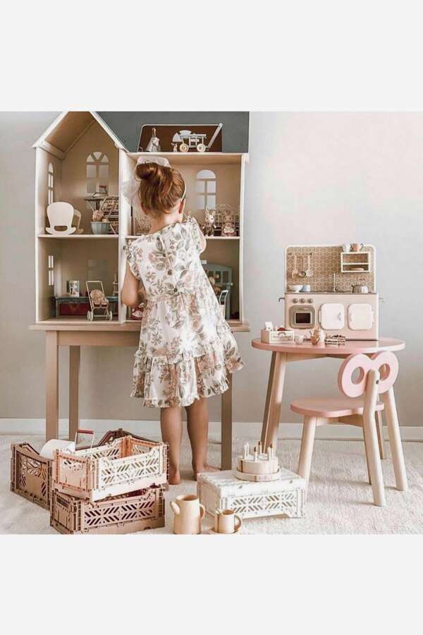 Aykasa 261710 Tile Red, Warm Taupe, Brown Minibox Katlanabilir Kasa - 4