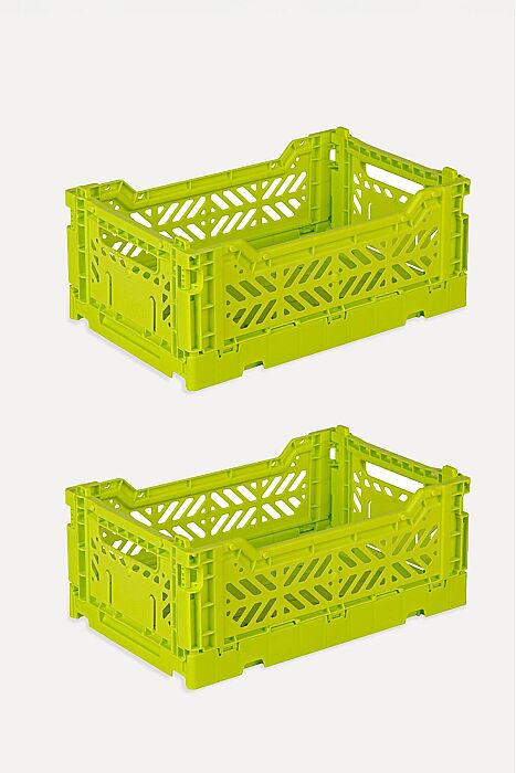 Aykasa 261710 Minibox Acid Yellow Katlanabilir Kasa 2'li Paket - 2