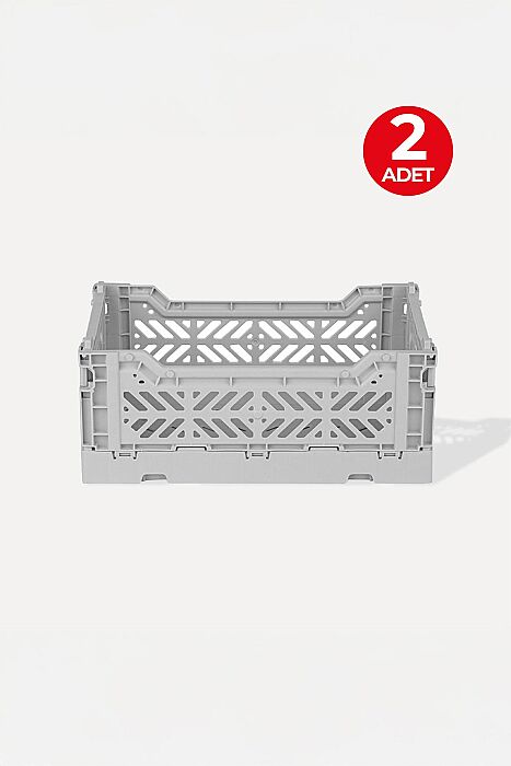 Aykasa 261710 Minibox Gray Katlanabilir Kasa 2'li Paket - 1