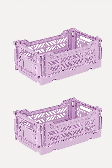Aykasa 261710 Minibox Orchid Katlanabilir Kasa 2'li Paket - 2