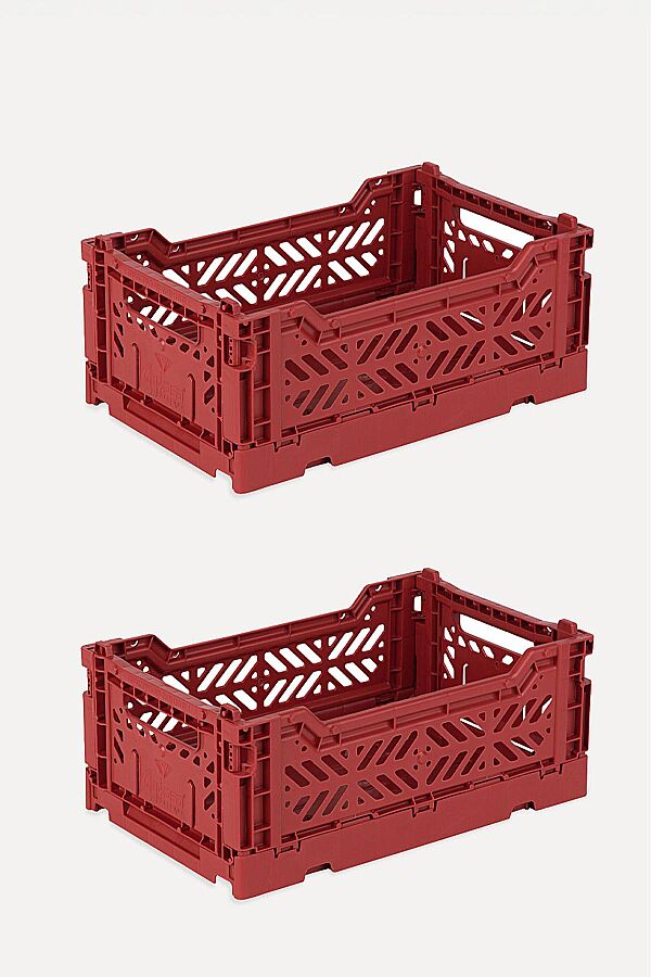 Aykasa 261710 Minibox Tile Red Katlanabilir Kasa 2'li Paket - 2