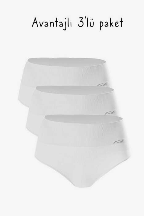 Ayyıldız 01 Beyaz Külot Korse 3'lü Paket - AYYILDIZ