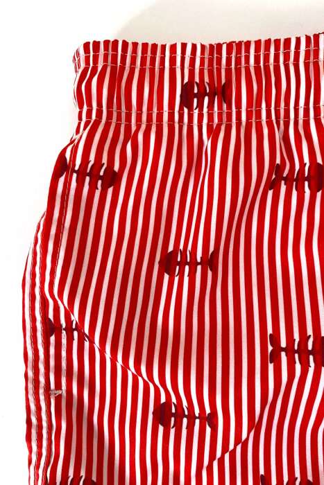 Ayyıldız 106 Kırmızı Çizgili Erkek Çocuk Deniz Şortu - 3