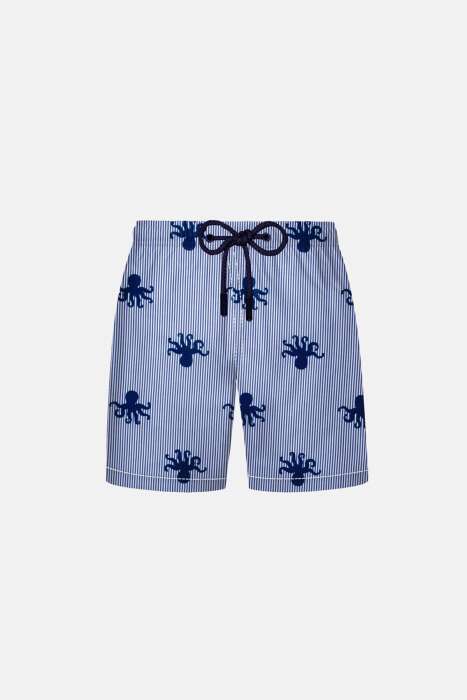 Ayyıldız 106 Lacivert Desenli Erkek Çocuk Deniz Şortu - 1